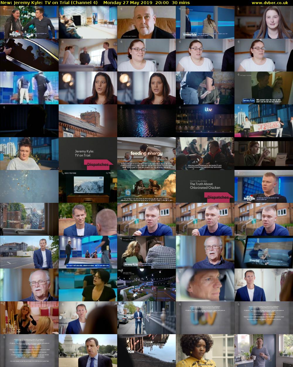 Jeremy Kyle: TV on Trial (Channel 4) Monday 27 May 2019 20:00 - 20:30