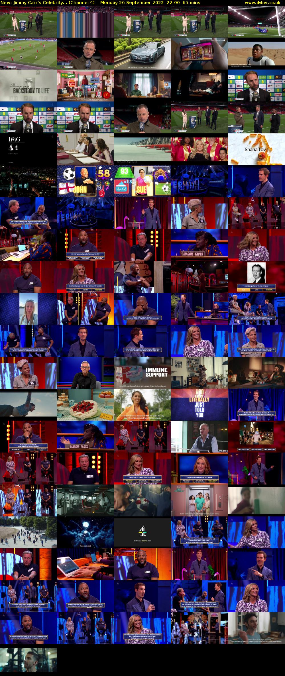 Jimmy Carr's Celebrity... (Channel 4) Monday 26 September 2022 22:00 - 23:05