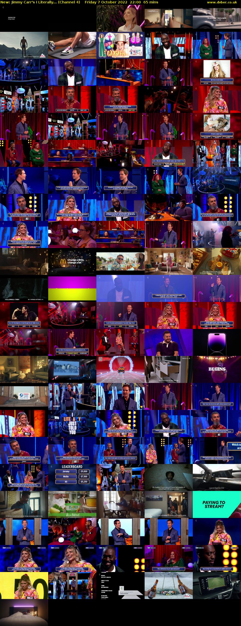 Jimmy Carr's I Literally... (Channel 4) Friday 7 October 2022 22:00 - 23:05