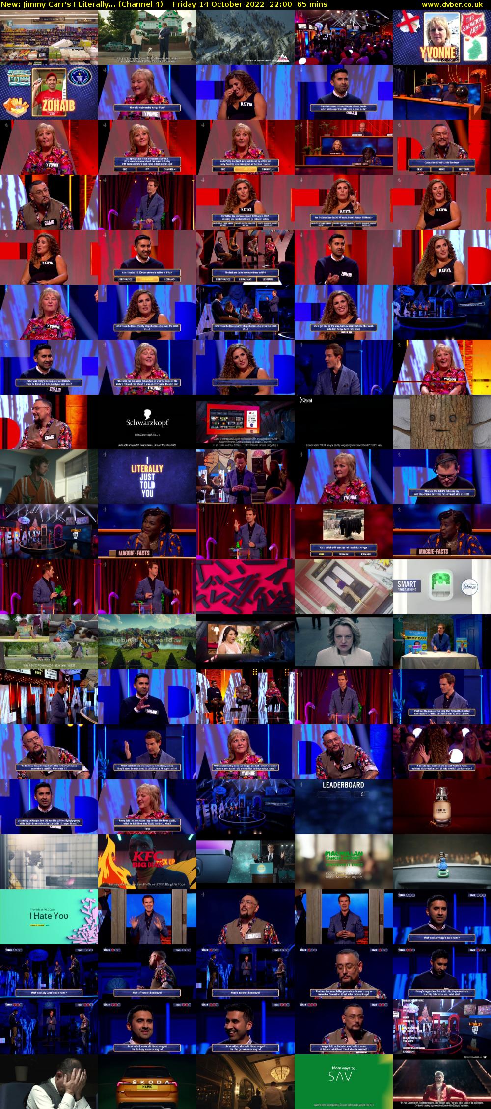 Jimmy Carr's I Literally... (Channel 4) Friday 14 October 2022 22:00 - 23:05