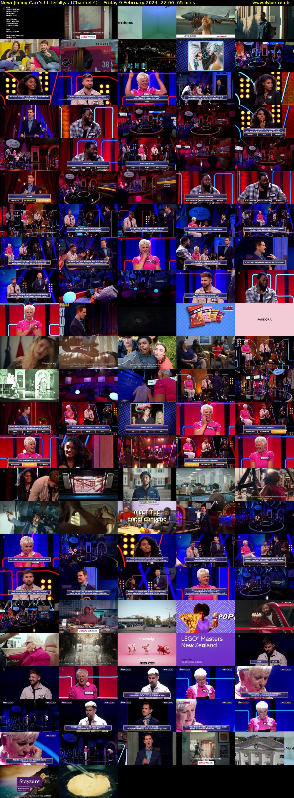Jimmy Carr's I Literally... (Channel 4) Friday 9 February 2024 22:00 - 23:05