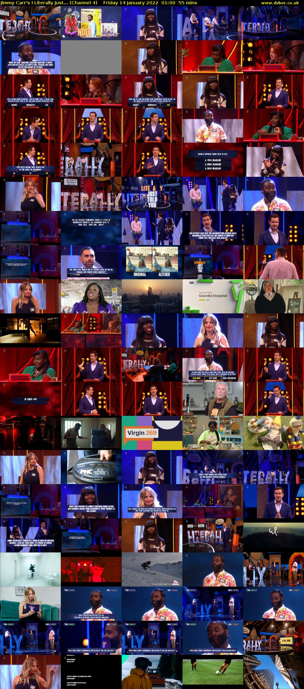 Jimmy Carr's I Literally Just... (Channel 4) Friday 14 January 2022 01:00 - 01:55