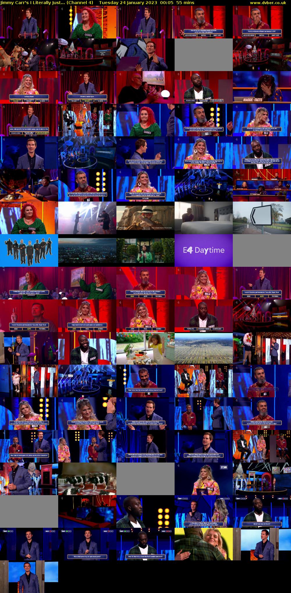 Jimmy Carr's I Literally Just... (Channel 4) Tuesday 24 January 2023 00:05 - 01:00