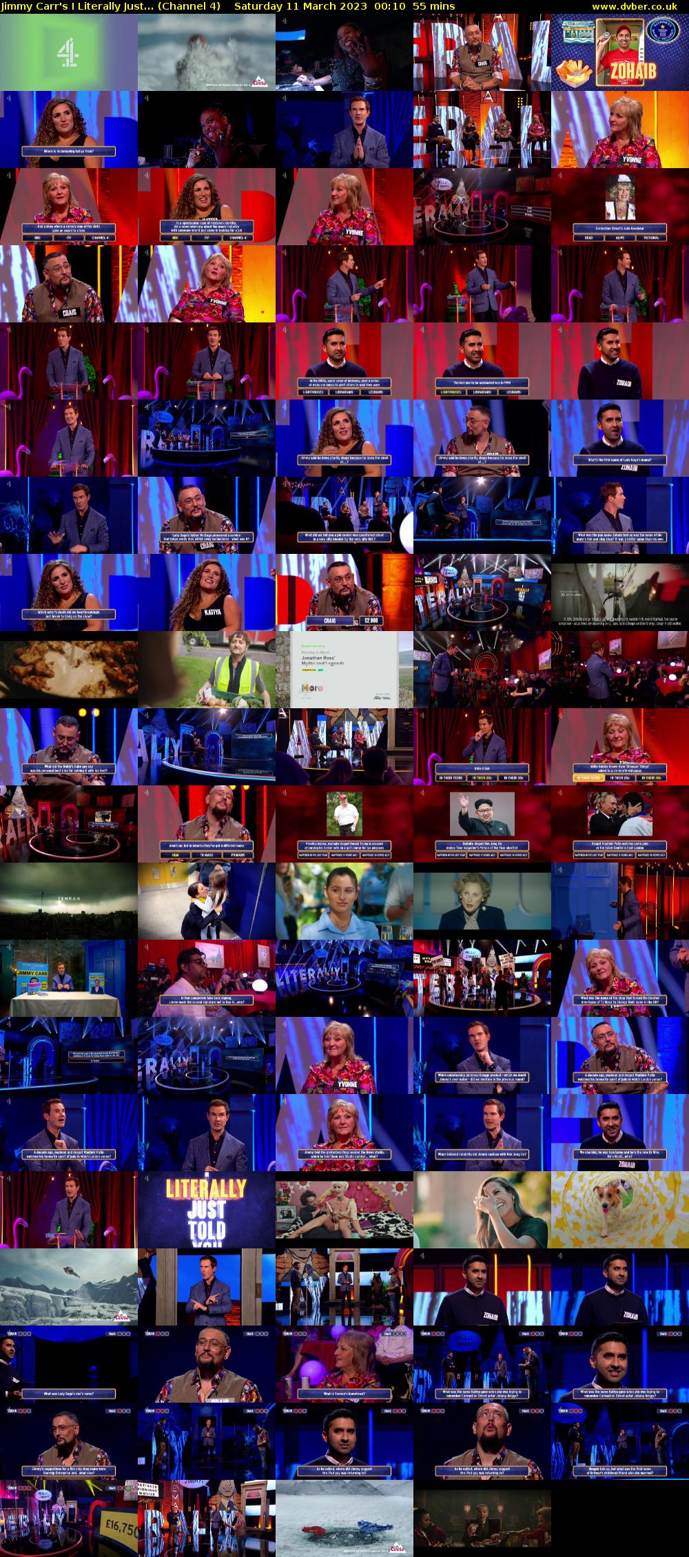 Jimmy Carr's I Literally Just... (Channel 4) Saturday 11 March 2023 00:10 - 01:05