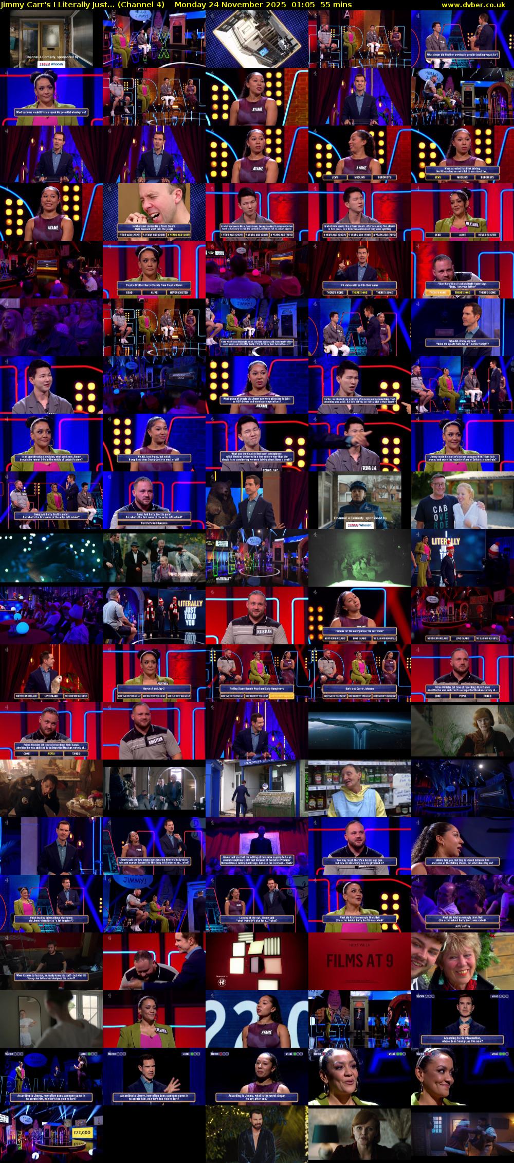 Jimmy Carr's I Literally Just... (Channel 4) Monday 24 November 2025 01:05 - 02:00