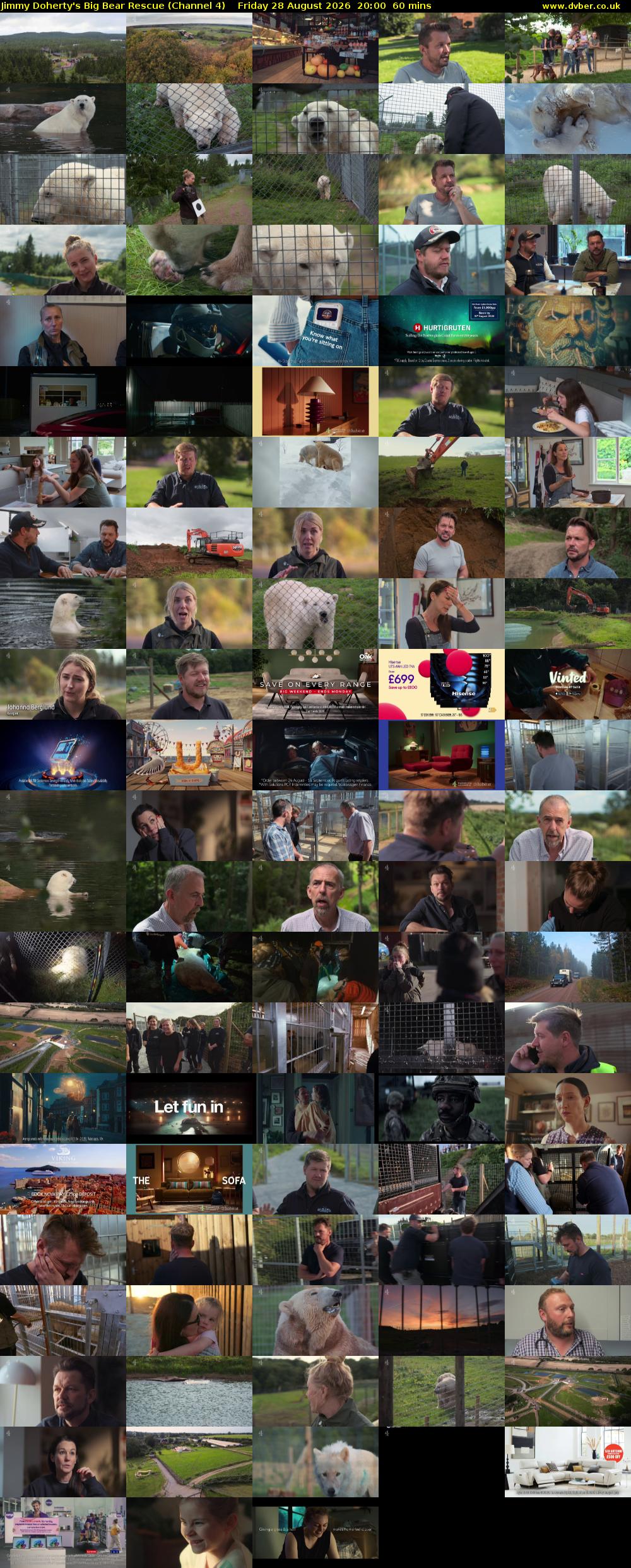 Jimmy Doherty's Big Bear Rescue (Channel 4) Friday 28 August 2026 20:00 - 21:00