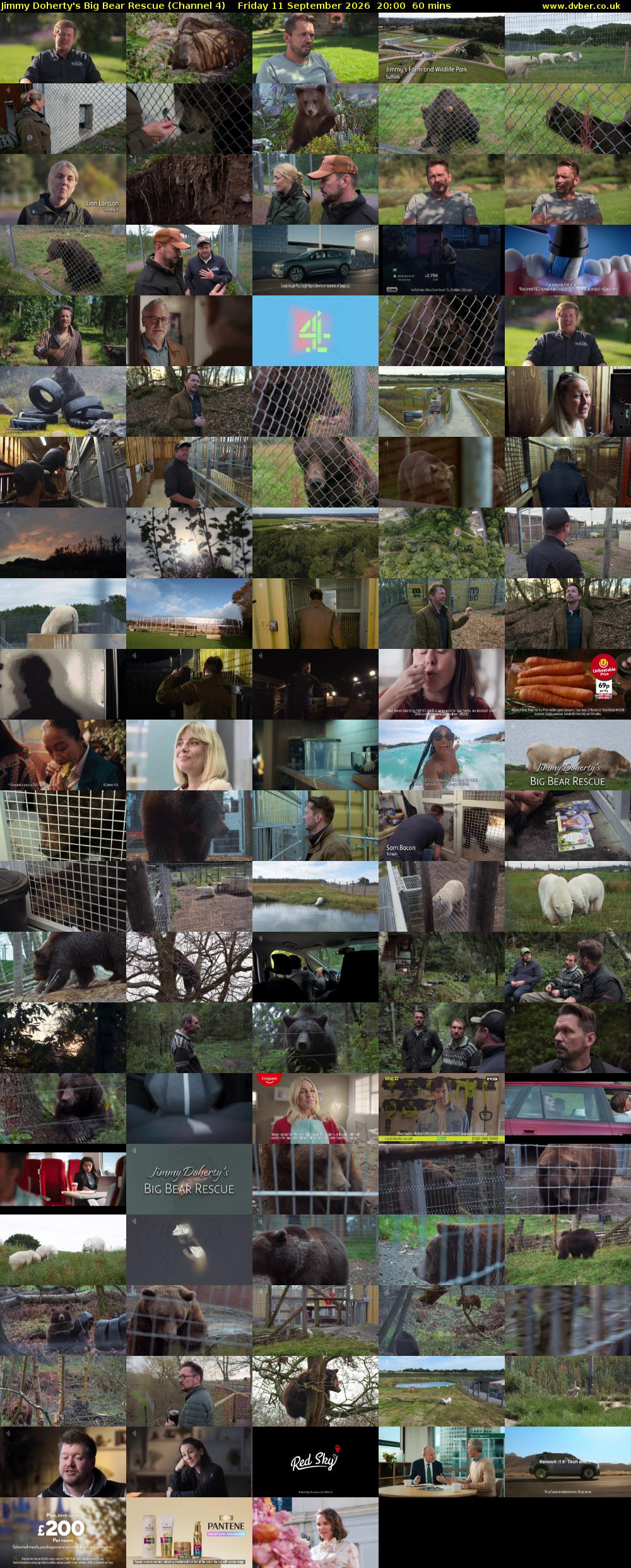 Jimmy Doherty's Big Bear Rescue (Channel 4) Friday 11 September 2026 20:00 - 21:00