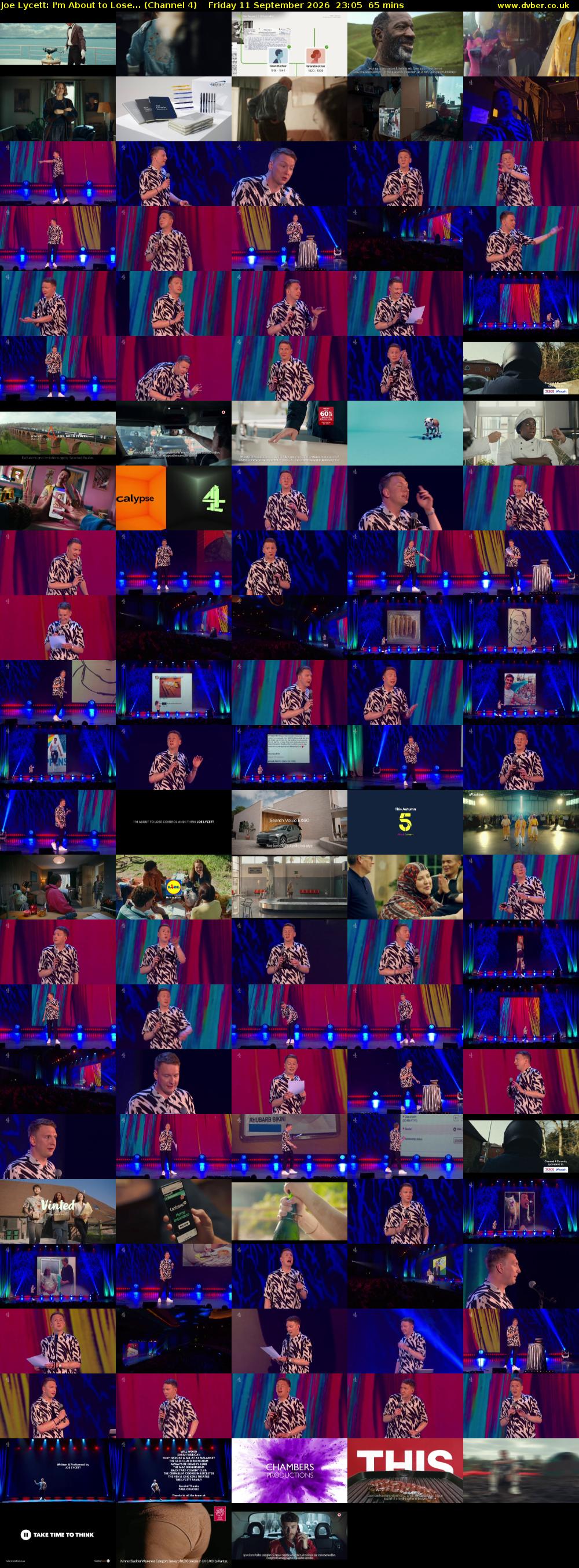 Joe Lycett: I'm About to Lose... (Channel 4) Friday 11 September 2026 23:05 - 00:10