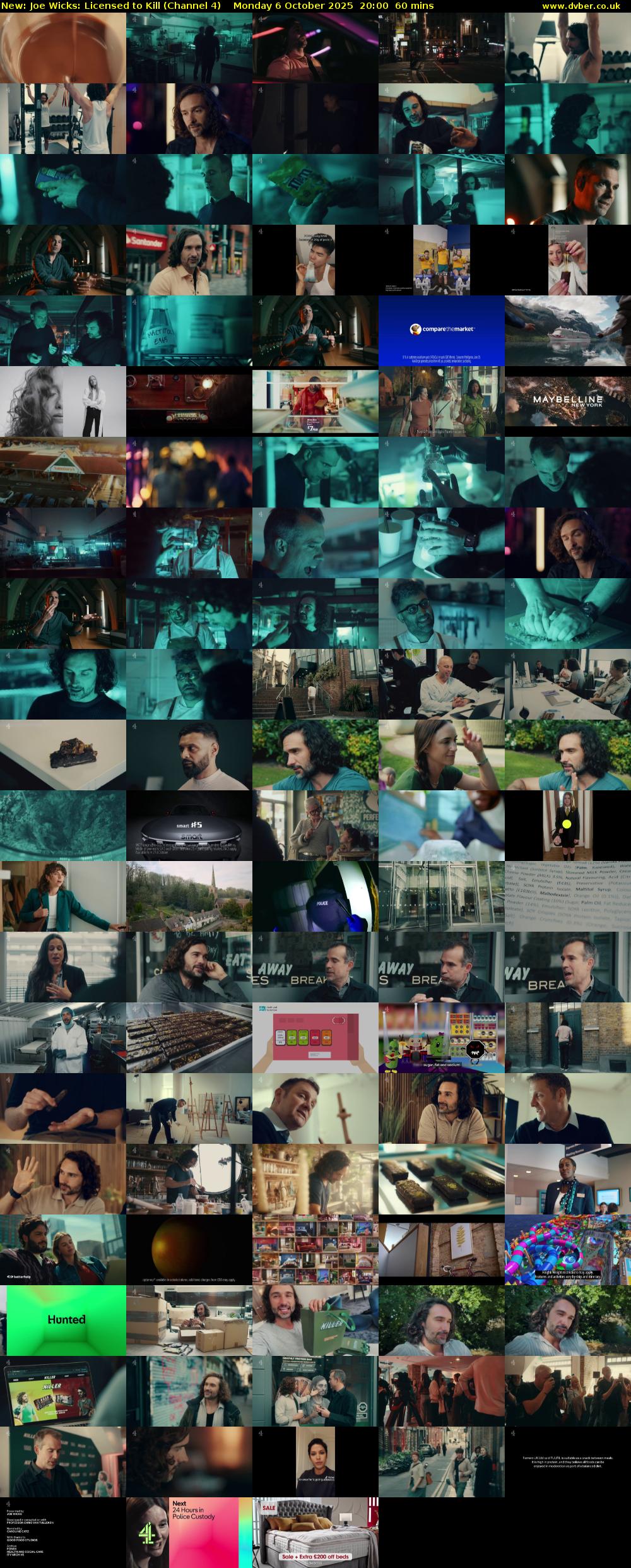 Joe Wicks: Licensed to Kill (Channel 4) Monday 6 October 2025 20:00 - 21:00