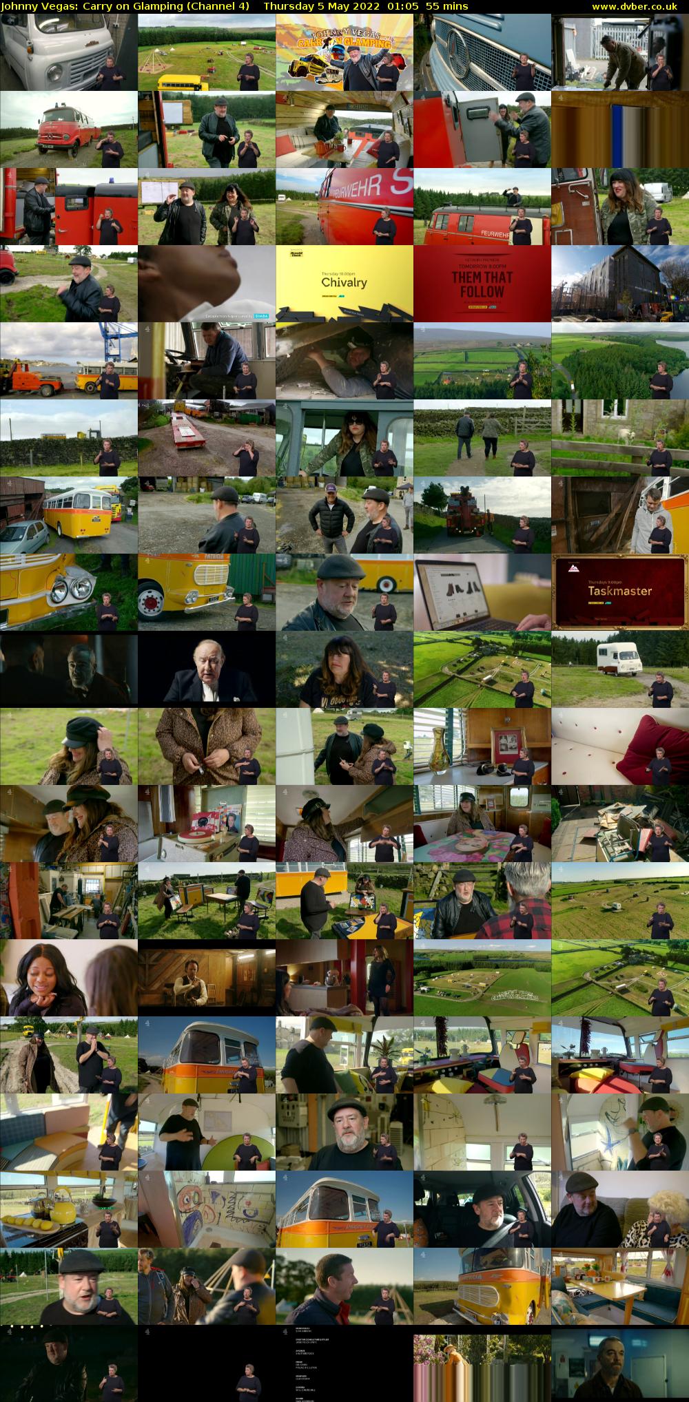 Johnny Vegas: Carry on Glamping (Channel 4) Thursday 5 May 2022 01:05 - 02:00
