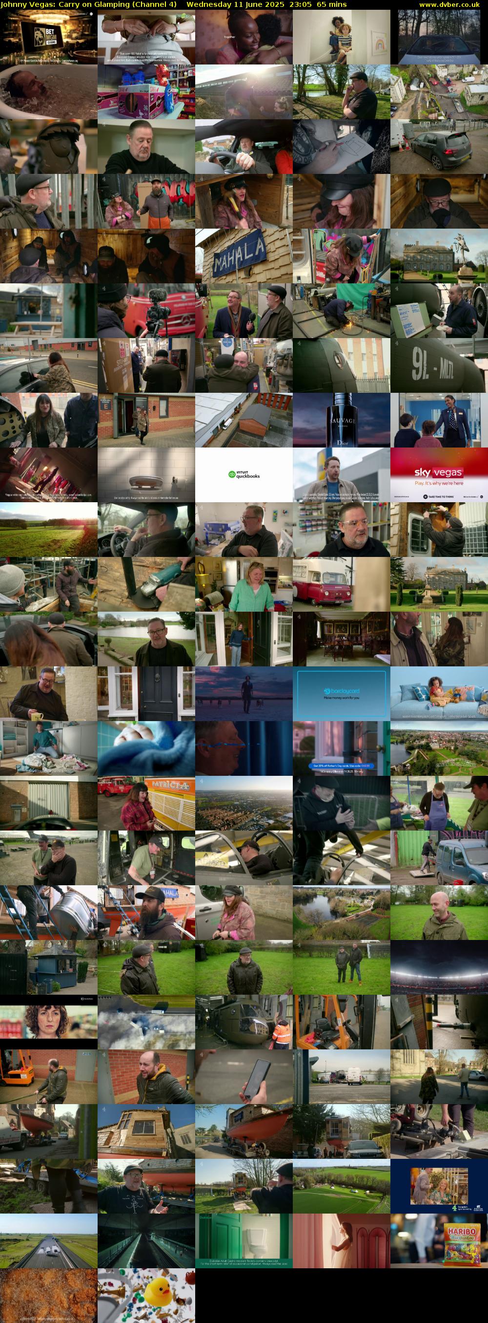 Johnny Vegas: Carry on Glamping (Channel 4) Wednesday 11 June 2025 23:05 - 00:10