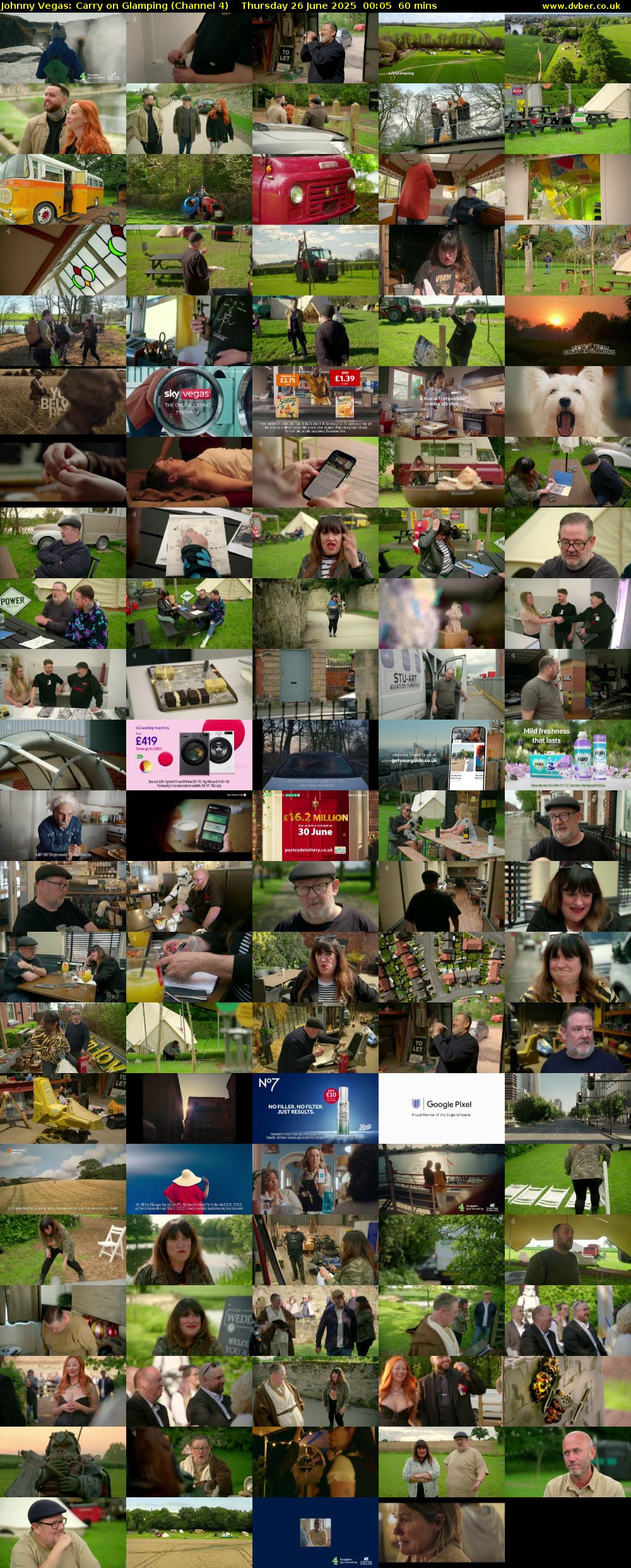 Johnny Vegas: Carry on Glamping (Channel 4) Thursday 26 June 2025 00:05 - 01:05