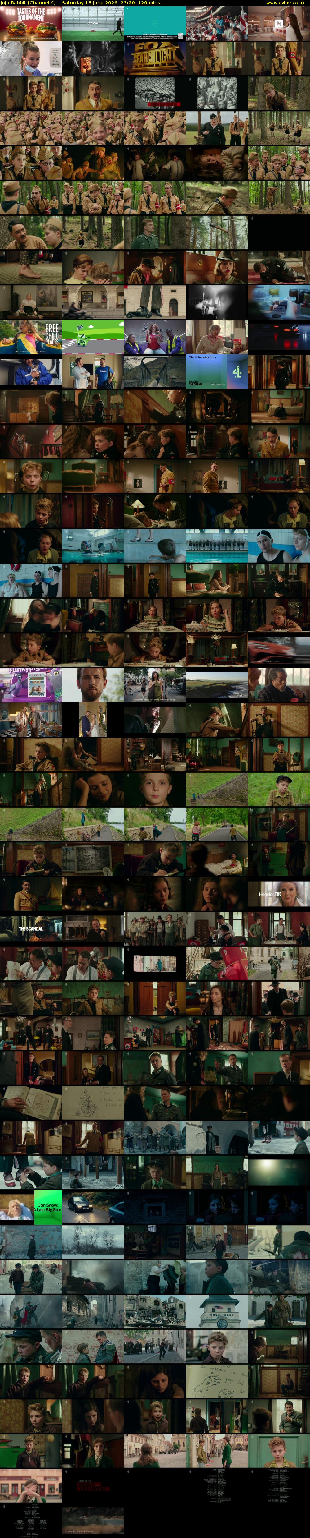 Jojo Rabbit (Channel 4) Saturday 13 June 2026 23:20 - 01:20