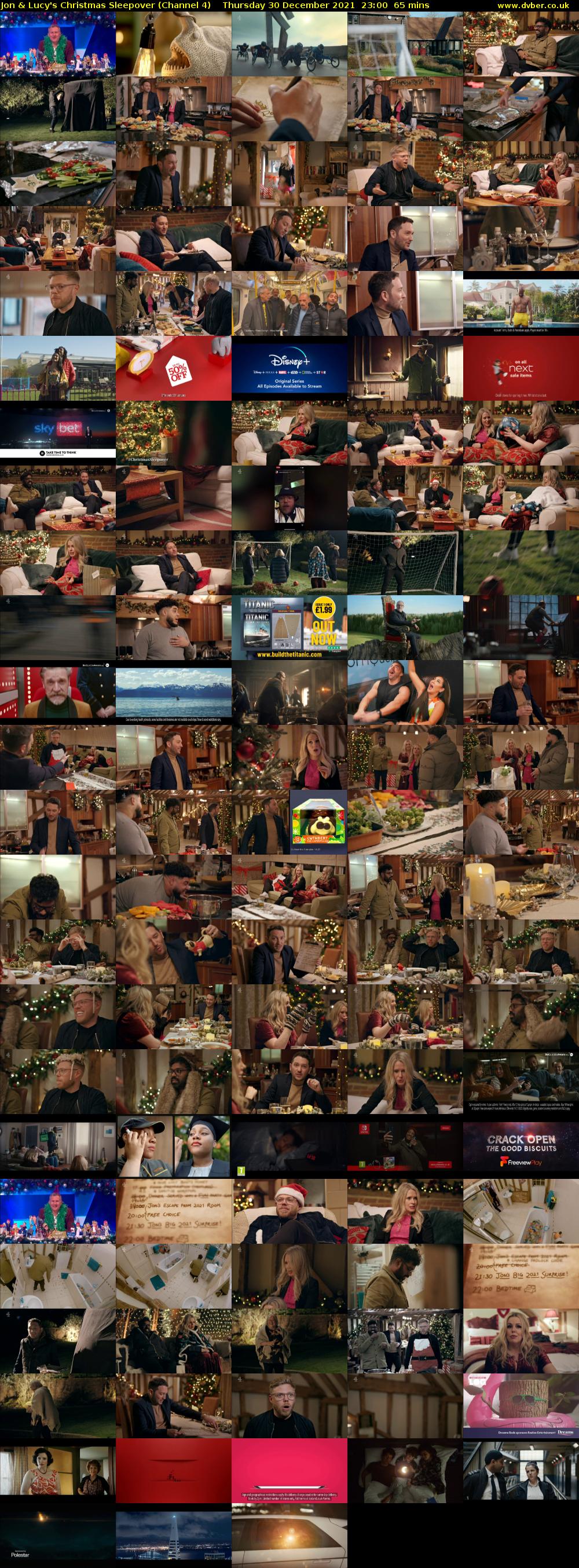 Jon & Lucy's Christmas Sleepover (Channel 4) Thursday 30 December 2021 23:00 - 00:05