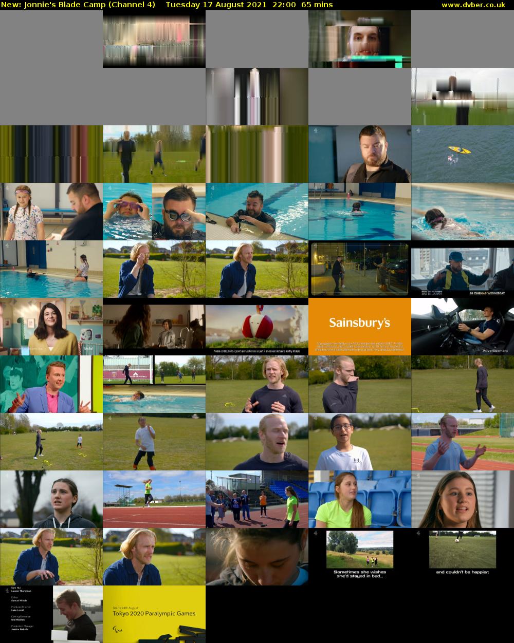 Jonnie's Blade Camp (Channel 4) Tuesday 17 August 2021 22:00 - 23:05