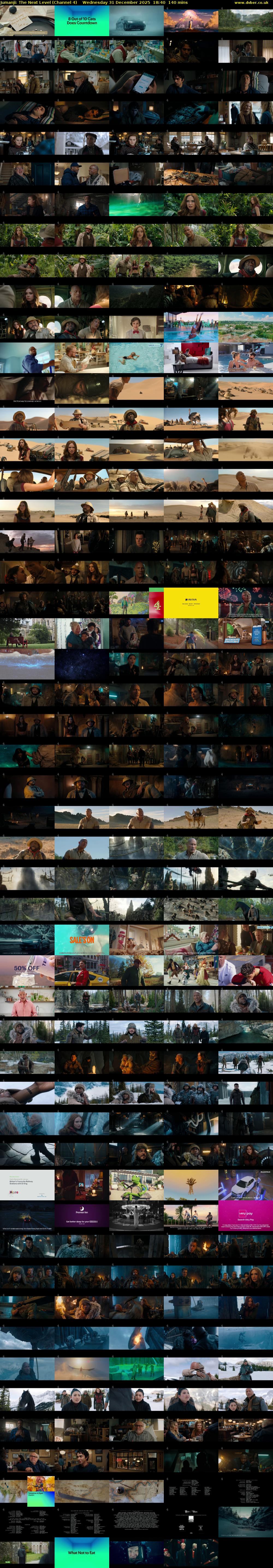 Jumanji: The Next Level (Channel 4) Wednesday 31 December 2025 18:40 - 21:00