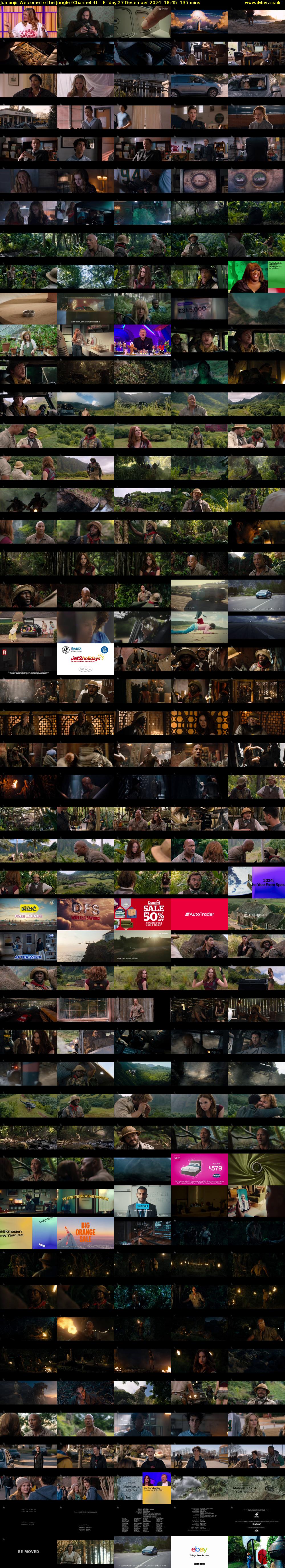 Jumanji: Welcome to the Jungle (Channel 4) Friday 27 December 2024 18:45 - 21:00