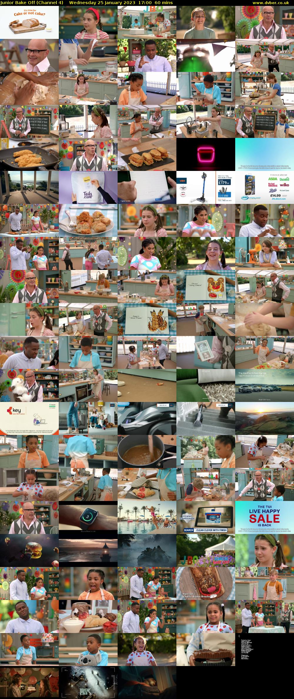 Junior Bake Off (Channel 4) Wednesday 25 January 2023 17:00 - 18:00