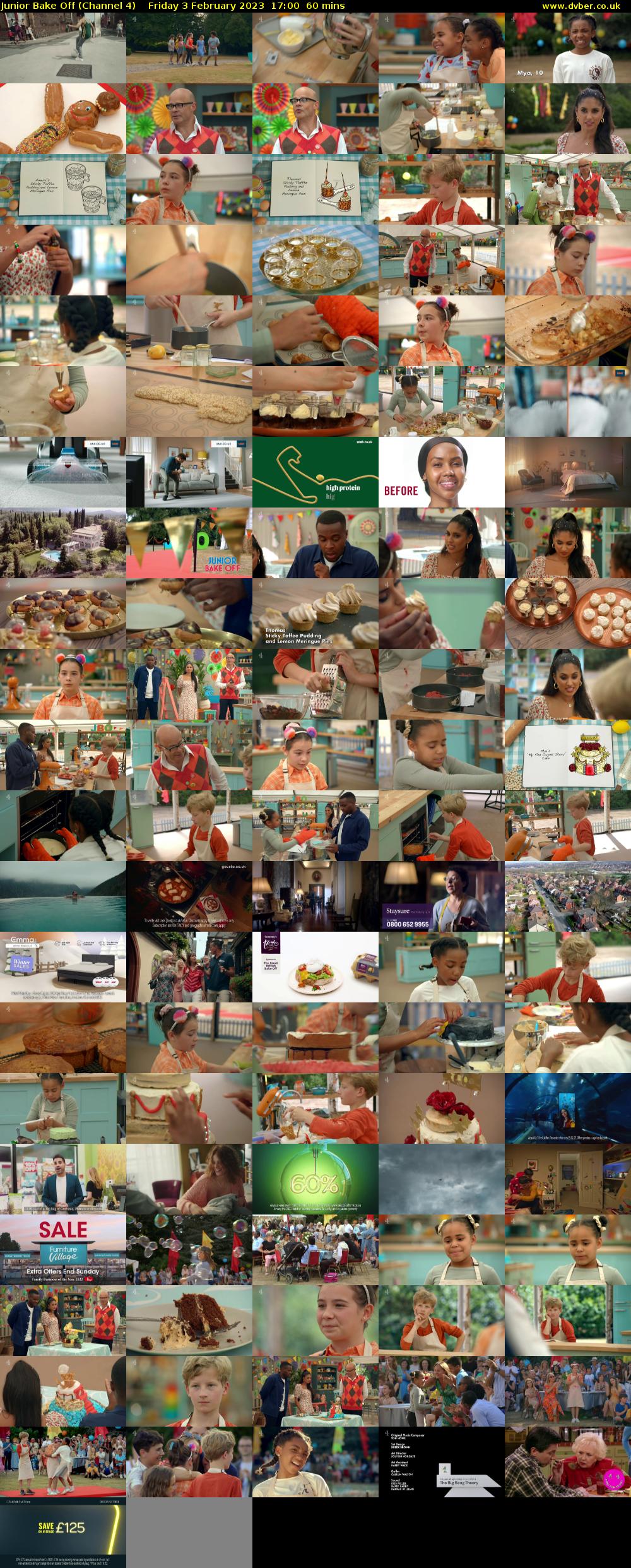 Junior Bake Off (Channel 4) Friday 3 February 2023 17:00 - 18:00