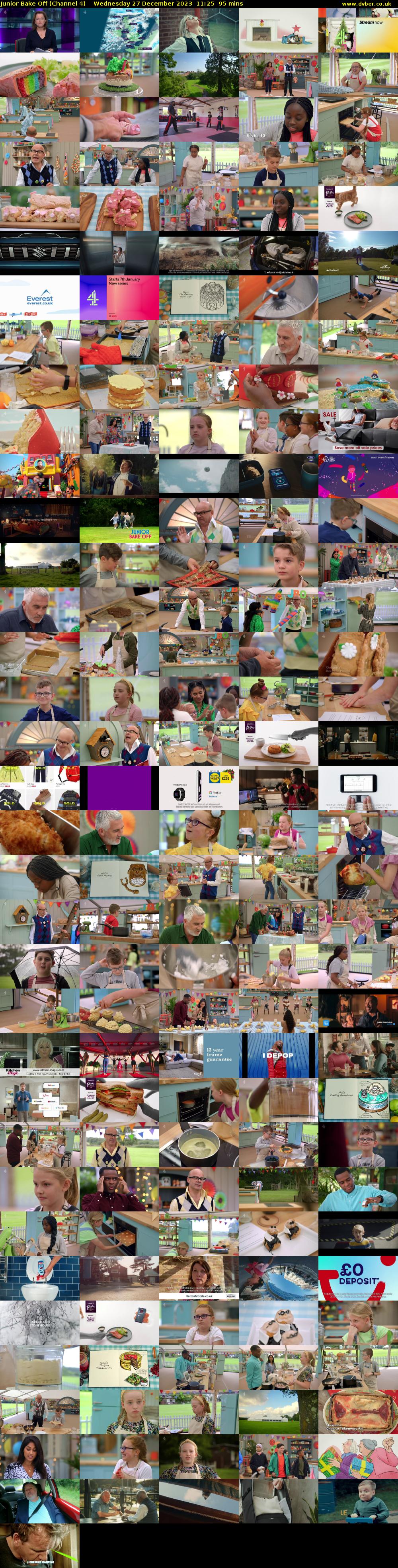 Junior Bake Off (Channel 4) Wednesday 27 December 2023 11:25 - 13:00