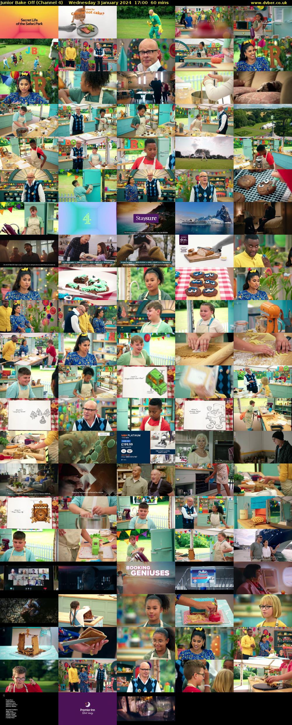 Junior Bake Off (Channel 4) Wednesday 3 January 2024 17:00 - 18:00