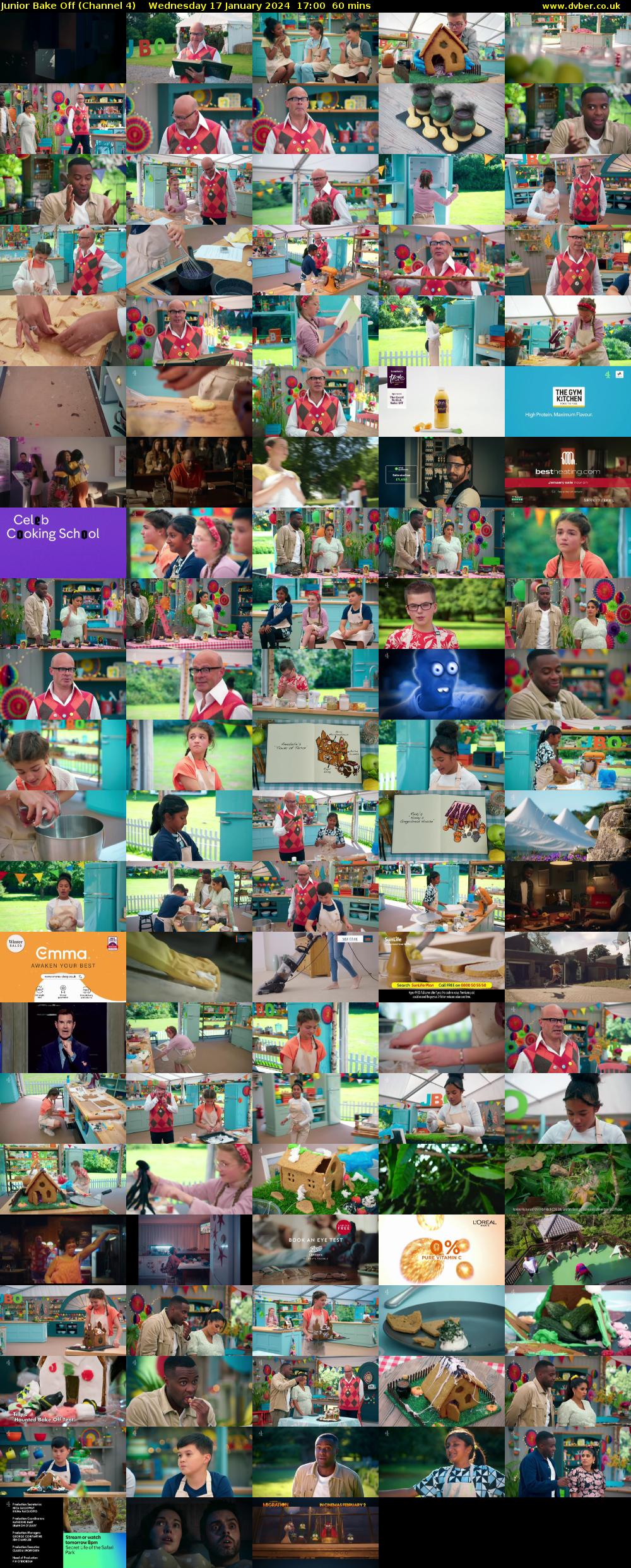 Junior Bake Off (Channel 4) Wednesday 17 January 2024 17:00 - 18:00