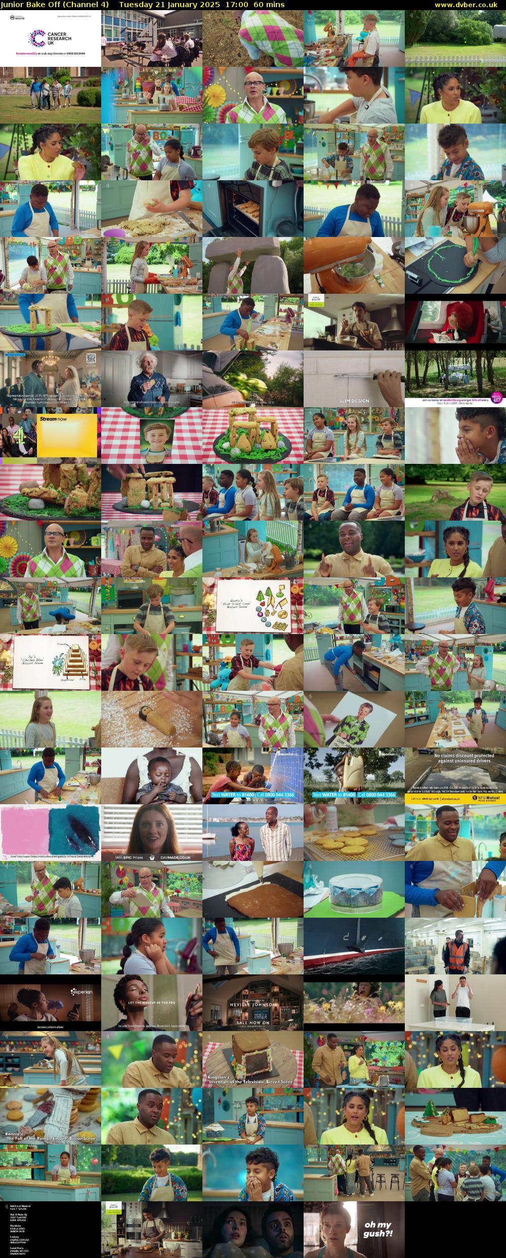 Junior Bake Off (Channel 4) Tuesday 21 January 2025 17:00 - 18:00