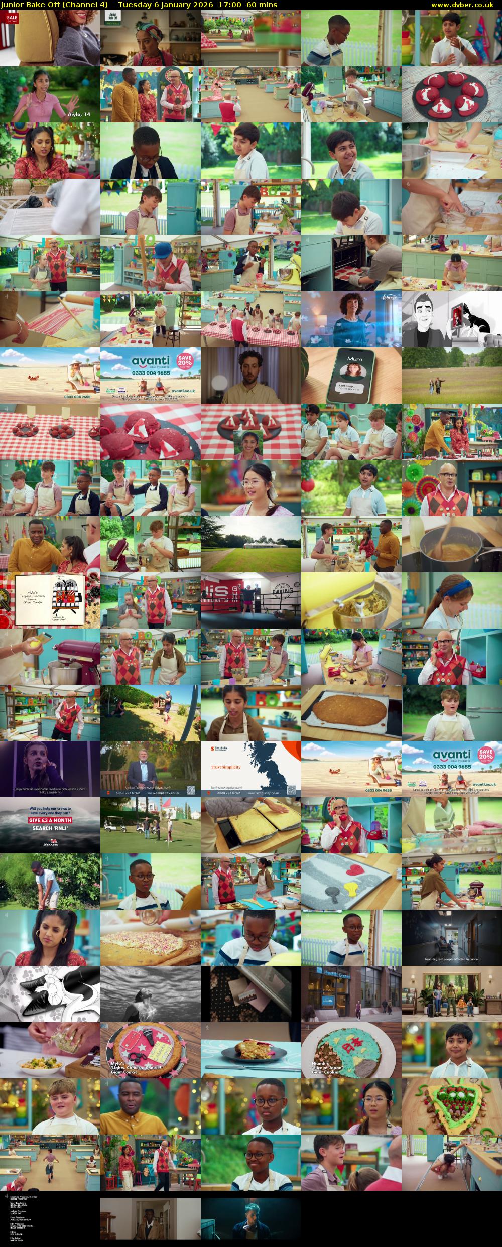 Junior Bake Off (Channel 4) Tuesday 6 January 2026 17:00 - 18:00