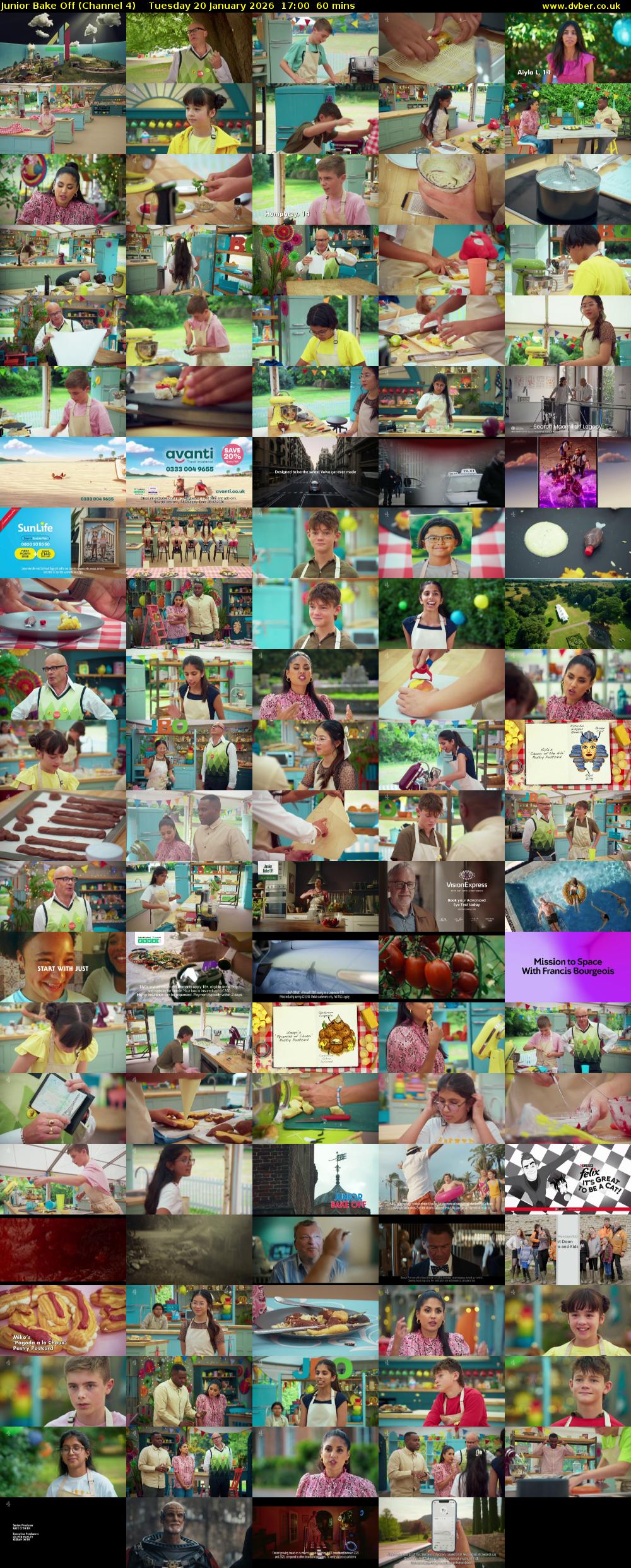 Junior Bake Off (Channel 4) Tuesday 20 January 2026 17:00 - 18:00