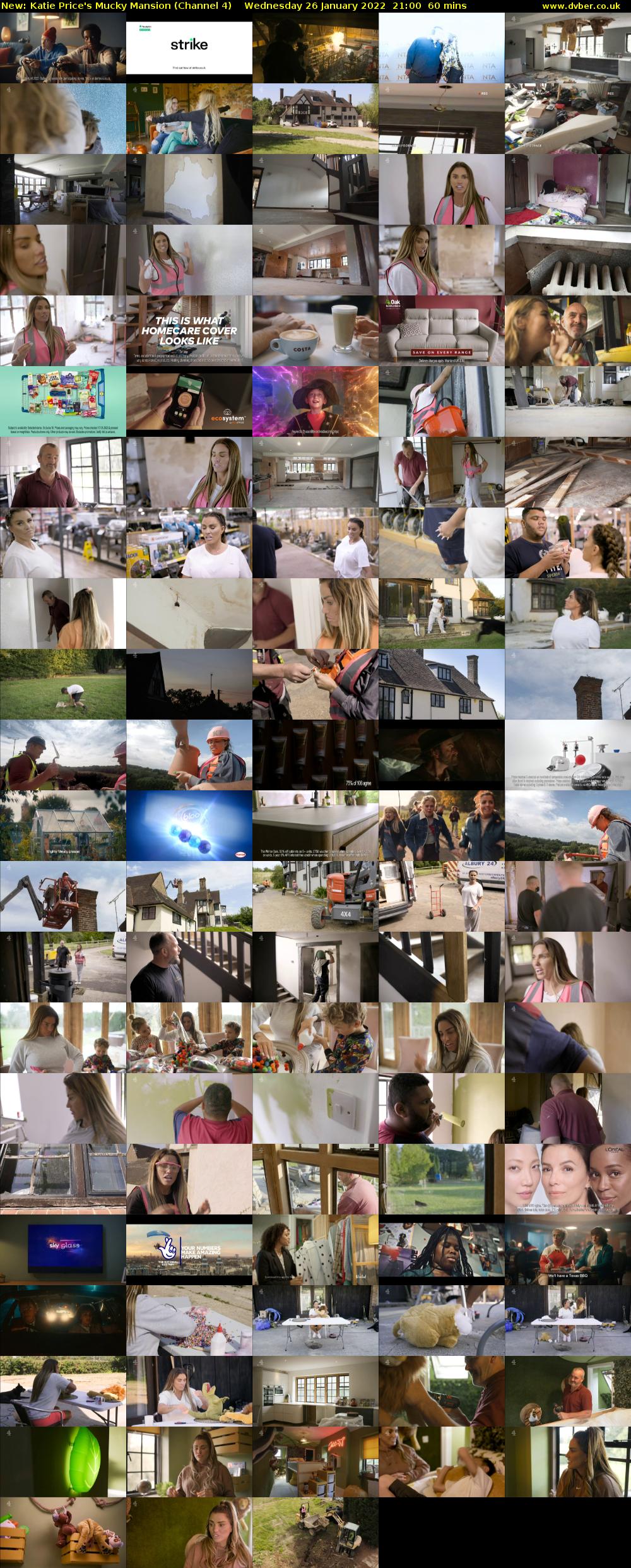 Katie Price's Mucky Mansion (Channel 4) Wednesday 26 January 2022 21:00 - 22:00