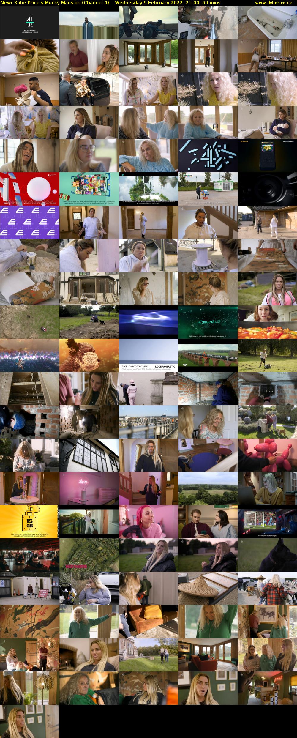 Katie Price's Mucky Mansion (Channel 4) Wednesday 9 February 2022 21:00 - 22:00