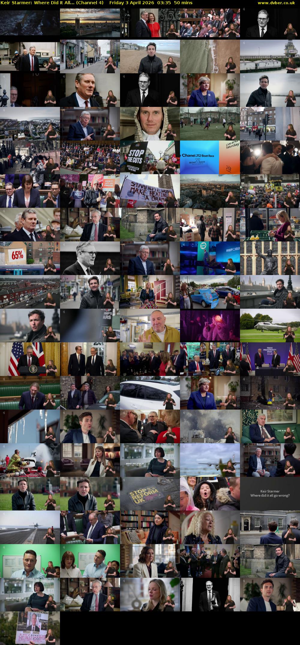 Keir Starmer: Where Did It All... (Channel 4) Friday 3 April 2026 03:35 - 04:25