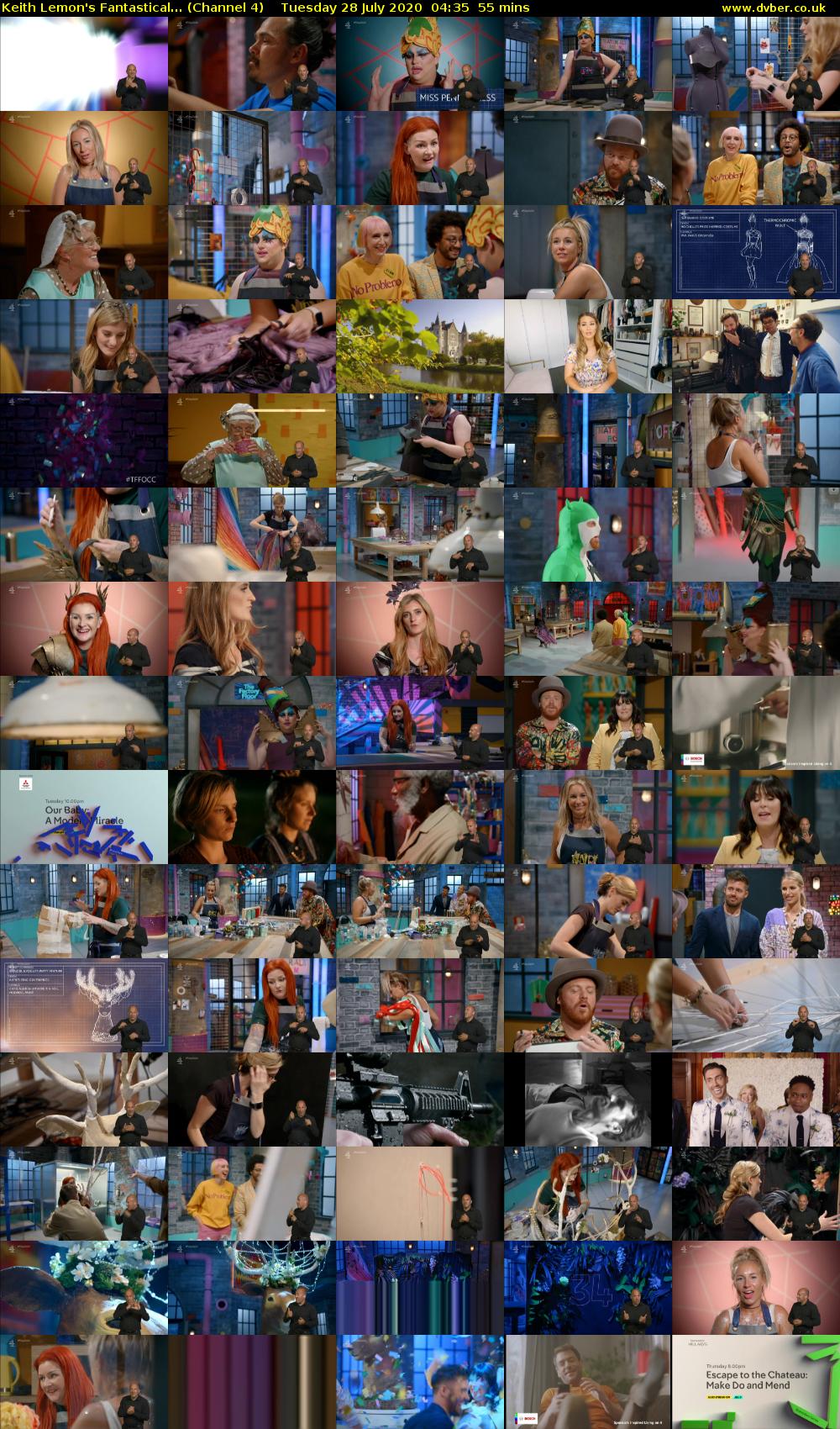 Keith Lemon's Fantastical... (Channel 4) Tuesday 28 July 2020 04:35 - 05:30