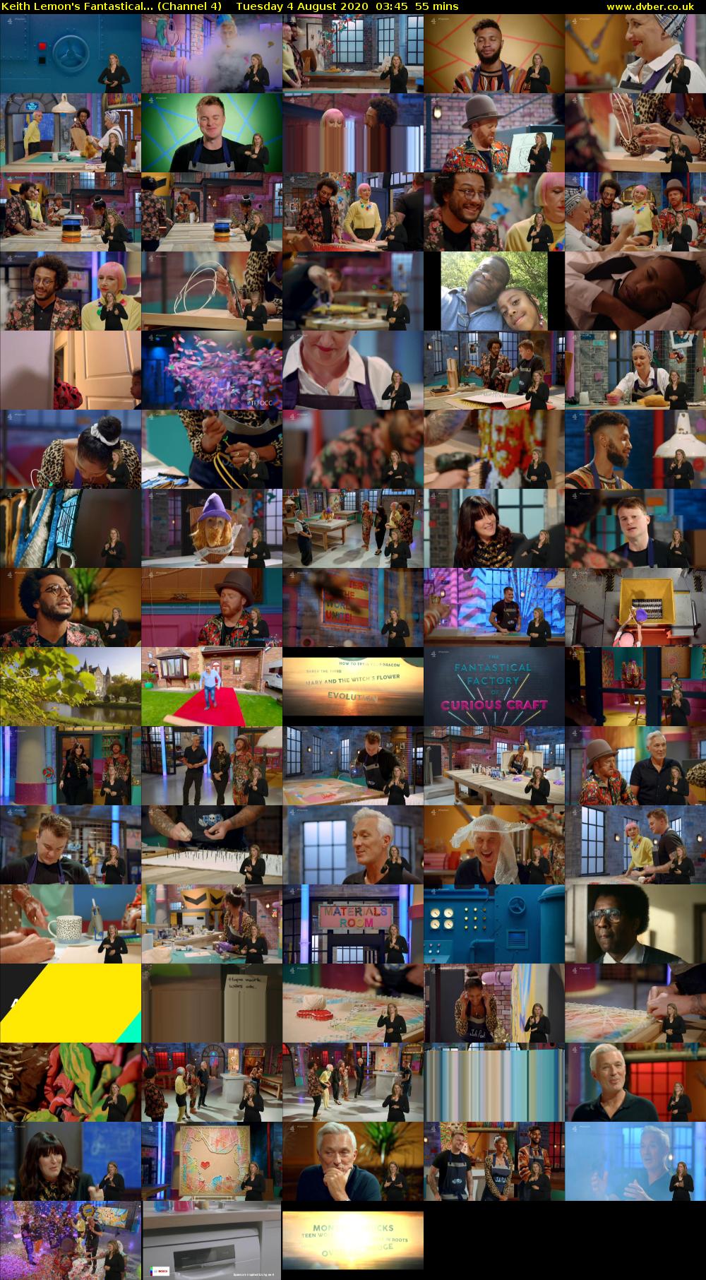 Keith Lemon's Fantastical... (Channel 4) Tuesday 4 August 2020 03:45 - 04:40