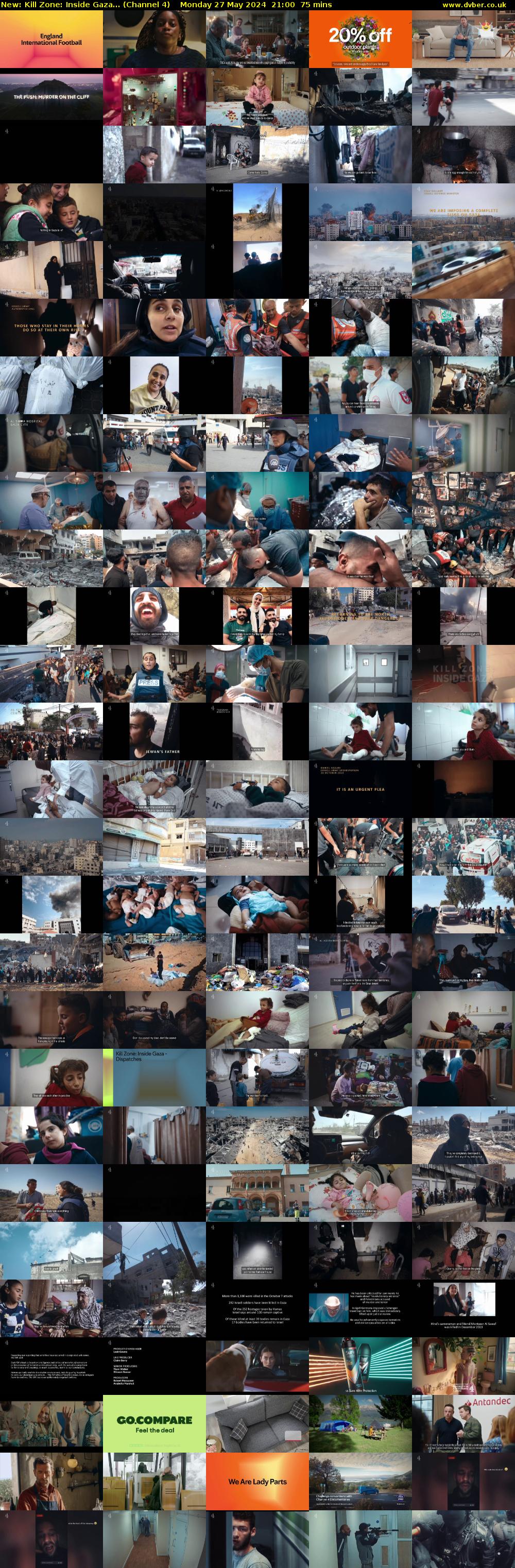 Kill Zone: Inside Gaza... (Channel 4) Monday 27 May 2024 21:00 - 22:15