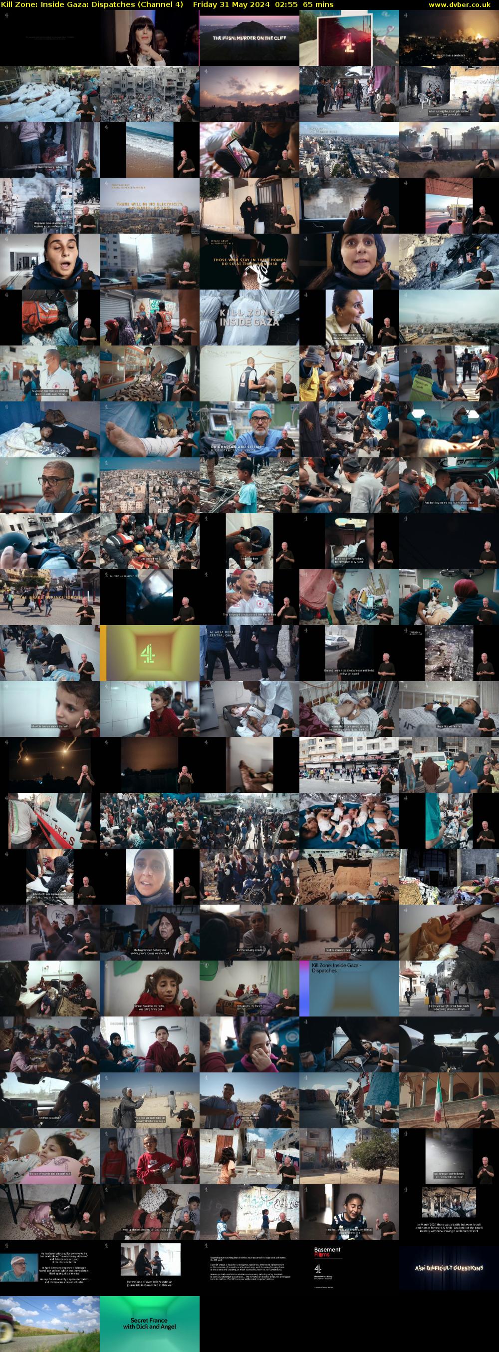 Kill Zone: Inside Gaza: Dispatches (Channel 4) Friday 31 May 2024 02:55 - 04:00