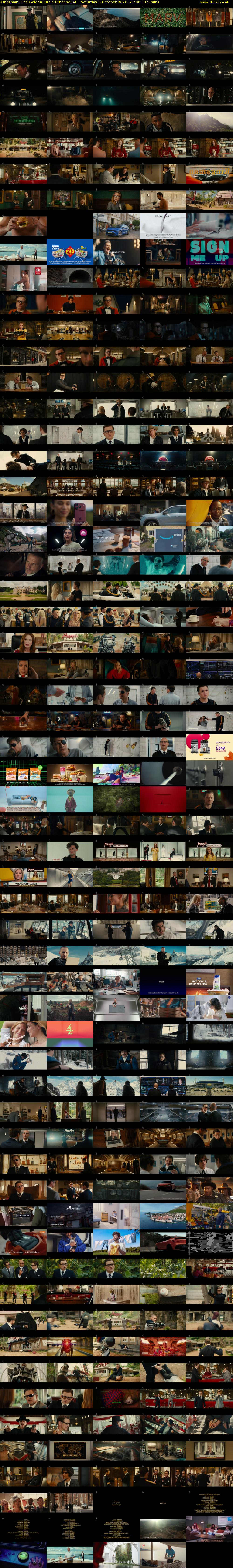 Kingsman: The Golden Circle (Channel 4) Saturday 3 October 2026 21:00 - 23:45
