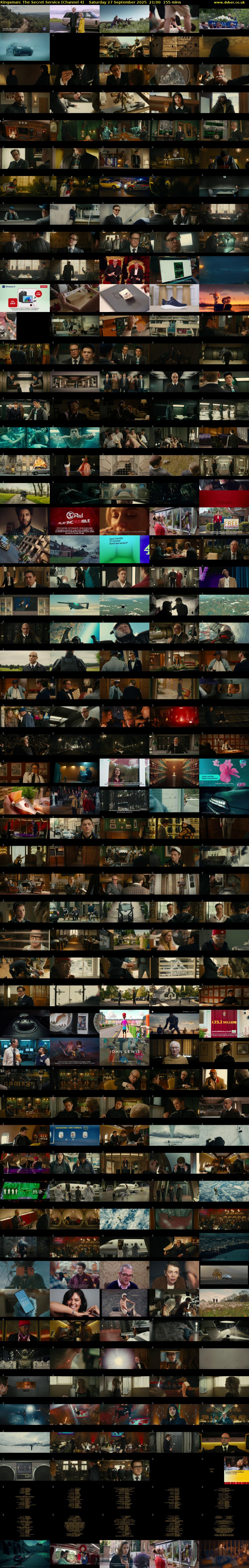Kingsman: The Secret Service (Channel 4) Saturday 27 September 2025 21:00 - 23:35