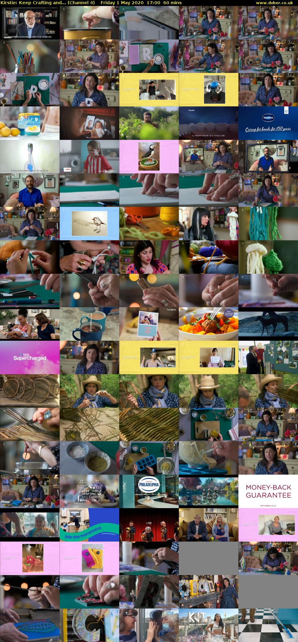 Kirstie: Keep Crafting and... (Channel 4) Friday 1 May 2020 17:00 - 18:00