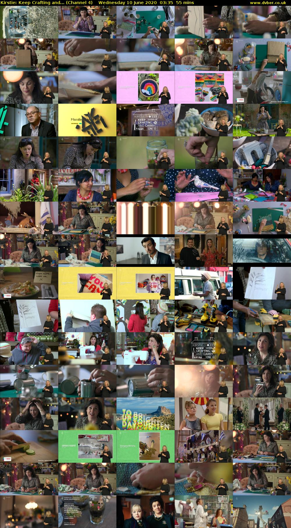 Kirstie: Keep Crafting and... (Channel 4) Wednesday 10 June 2020 03:35 - 04:30
