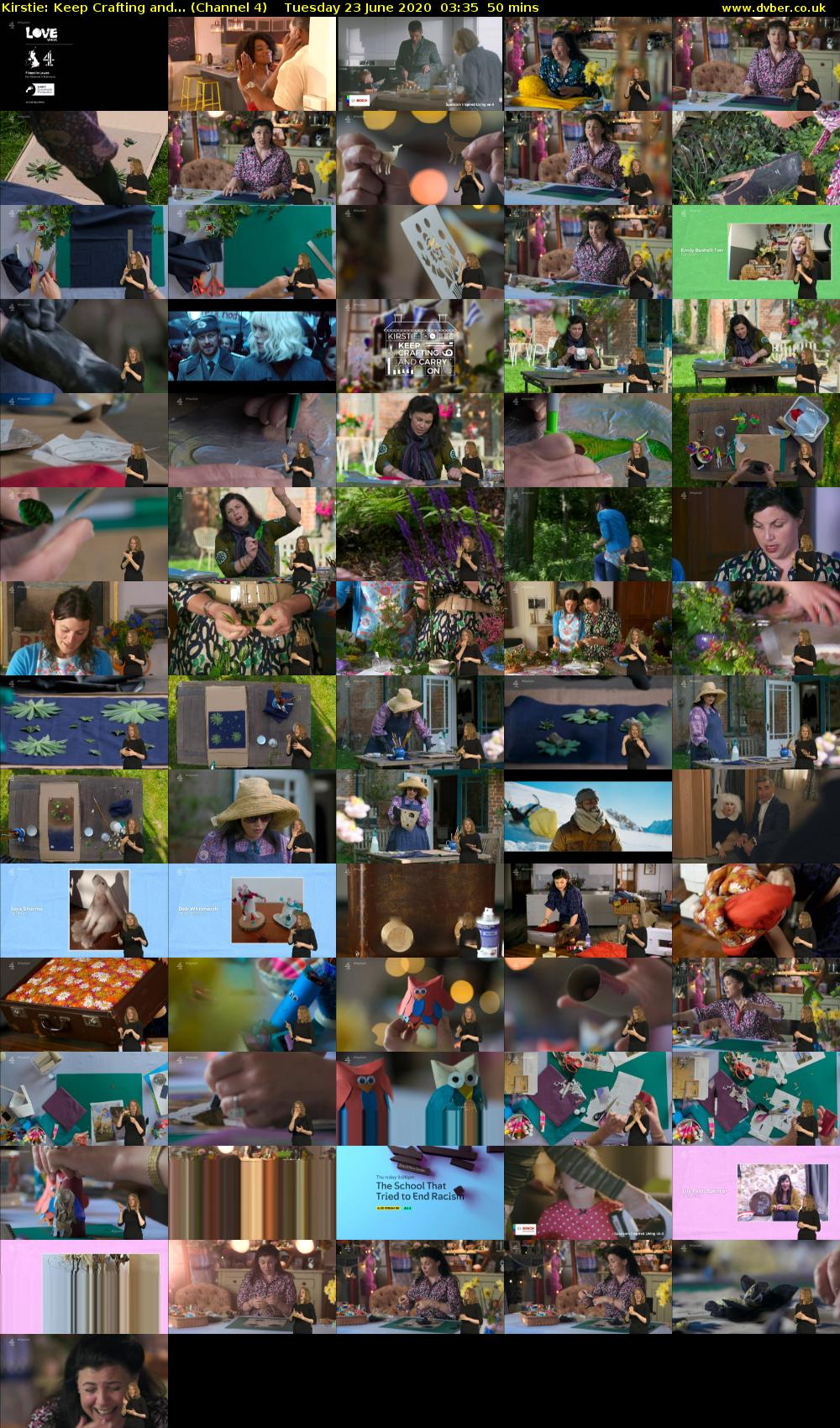 Kirstie: Keep Crafting and... (Channel 4) Tuesday 23 June 2020 03:35 - 04:25