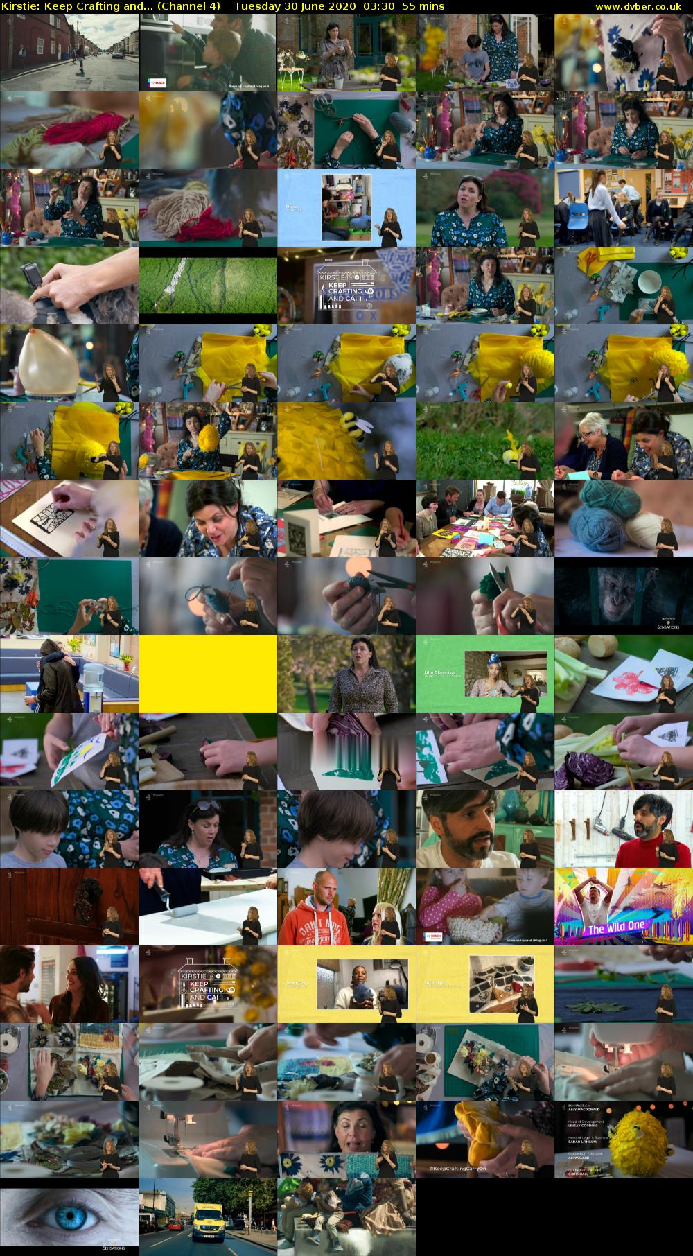 Kirstie: Keep Crafting and... (Channel 4) Tuesday 30 June 2020 03:30 - 04:25