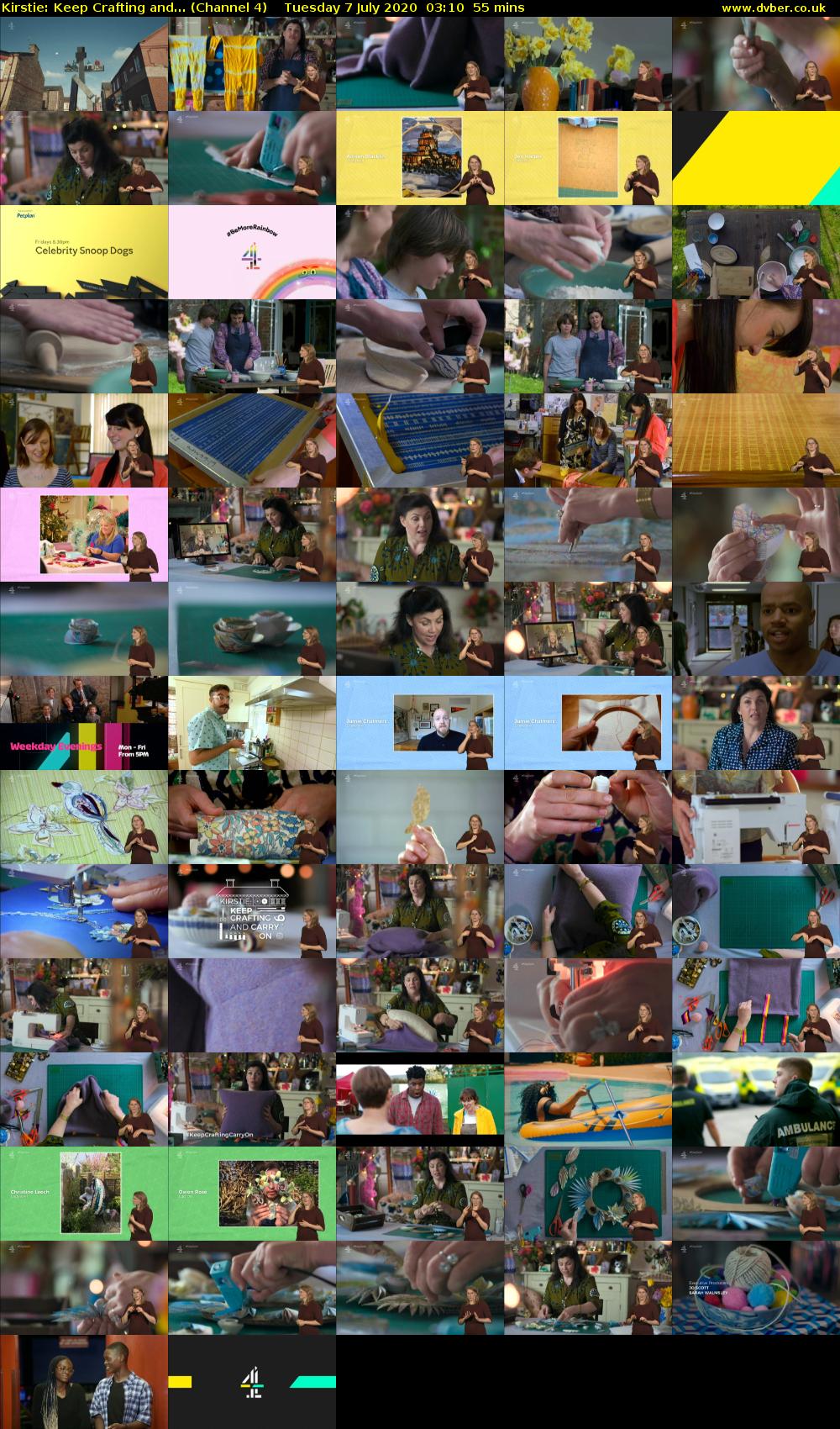 Kirstie: Keep Crafting and... (Channel 4) Tuesday 7 July 2020 03:10 - 04:05