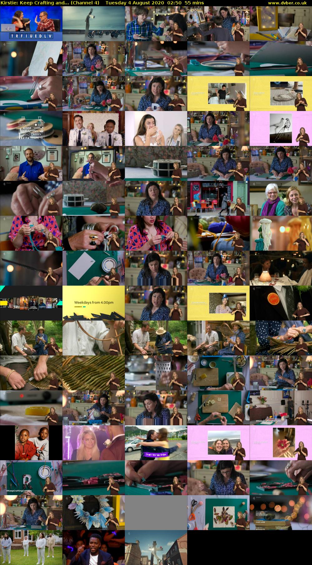 Kirstie: Keep Crafting and... (Channel 4) Tuesday 4 August 2020 02:50 - 03:45