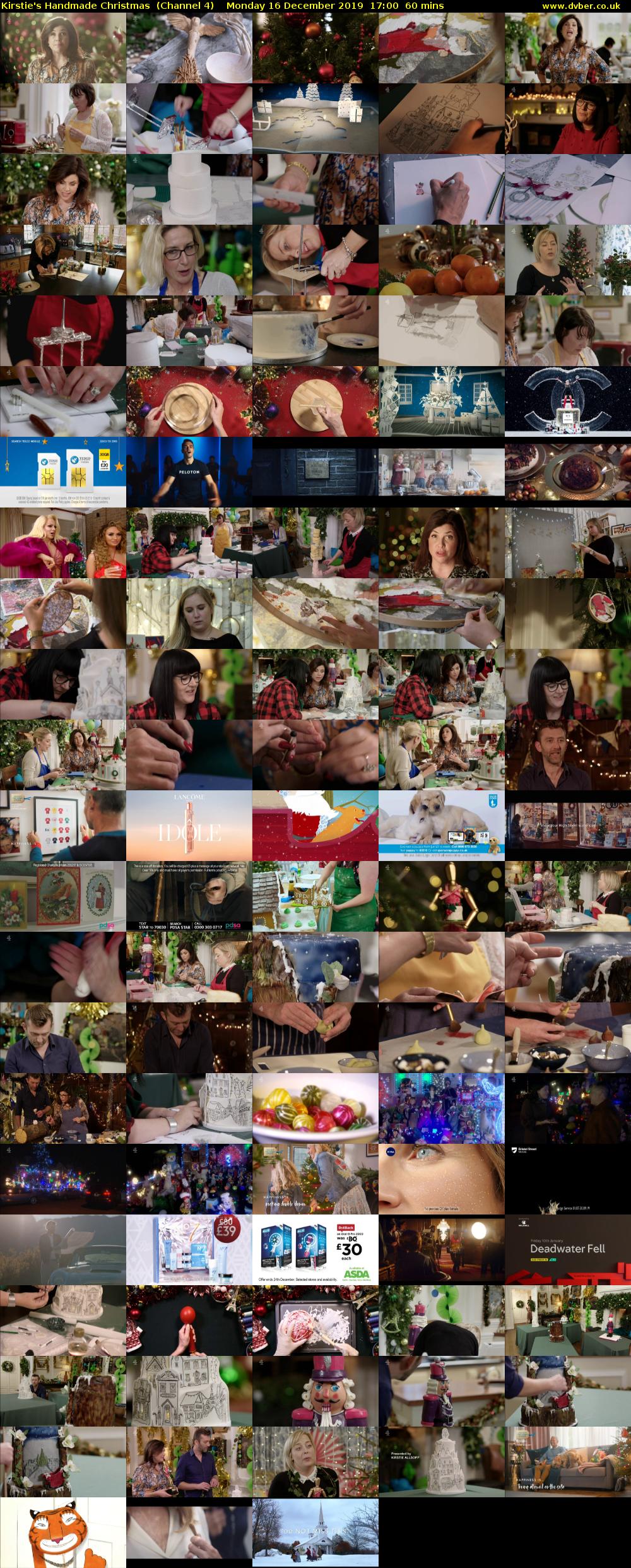 Kirstie's Handmade Christmas  (Channel 4) Monday 16 December 2019 17:00 - 18:00