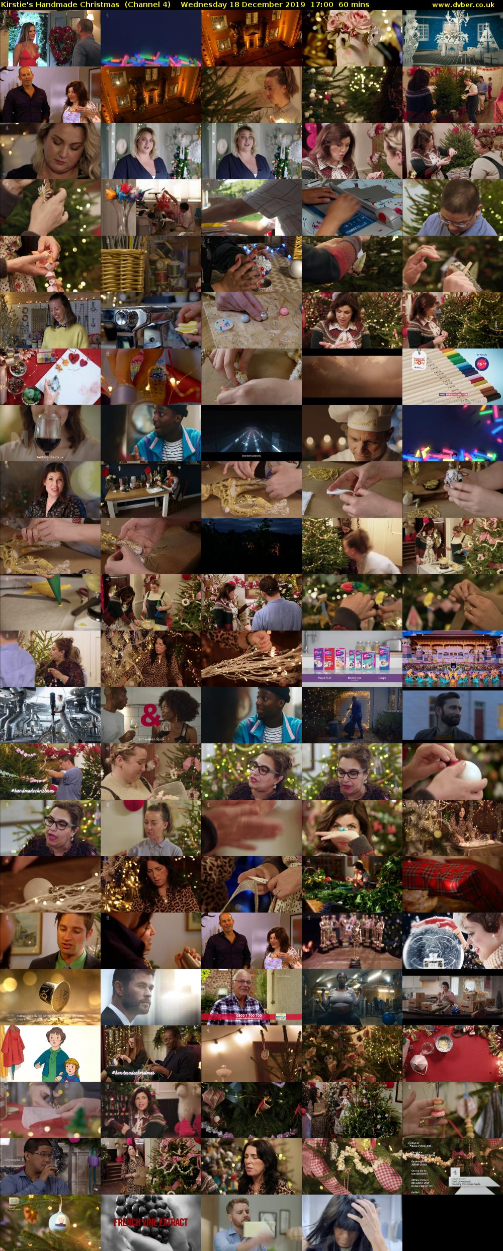 Kirstie's Handmade Christmas  (Channel 4) Wednesday 18 December 2019 17:00 - 18:00