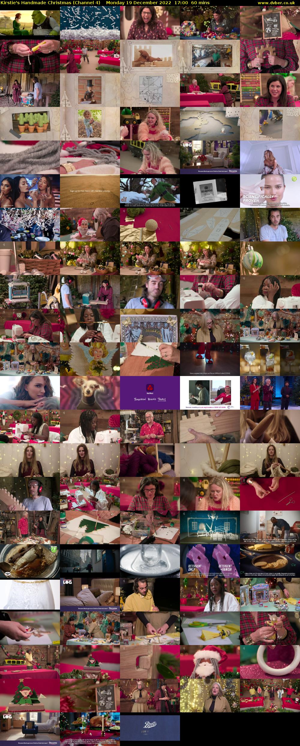 Kirstie's Handmade Christmas (Channel 4) Monday 19 December 2022 17:00 - 18:00