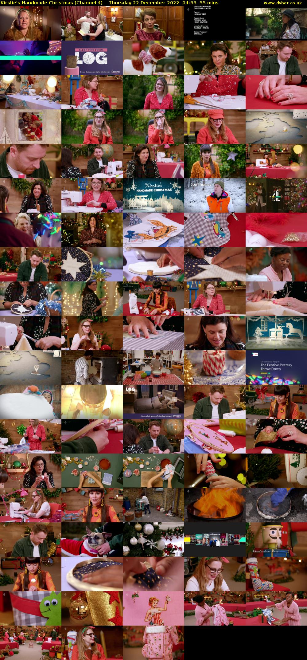 Kirstie's Handmade Christmas (Channel 4) Thursday 22 December 2022 04:55 - 05:50
