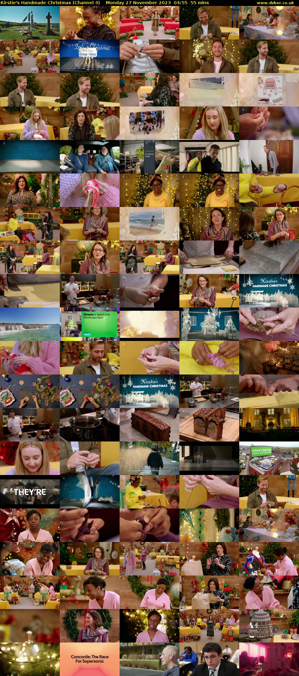 Kirstie's Handmade Christmas (Channel 4) Monday 27 November 2023 04:55 - 05:50
