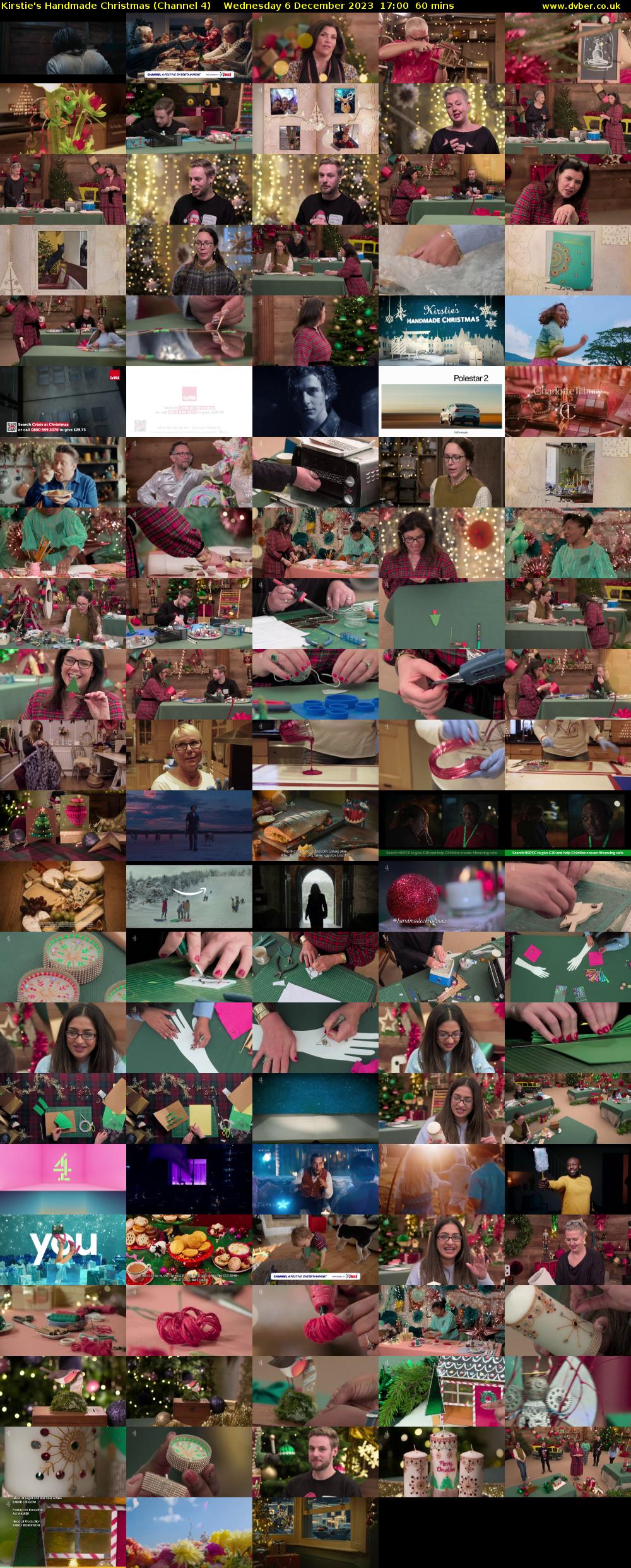 Kirstie's Handmade Christmas (Channel 4) Wednesday 6 December 2023 17:00 - 18:00